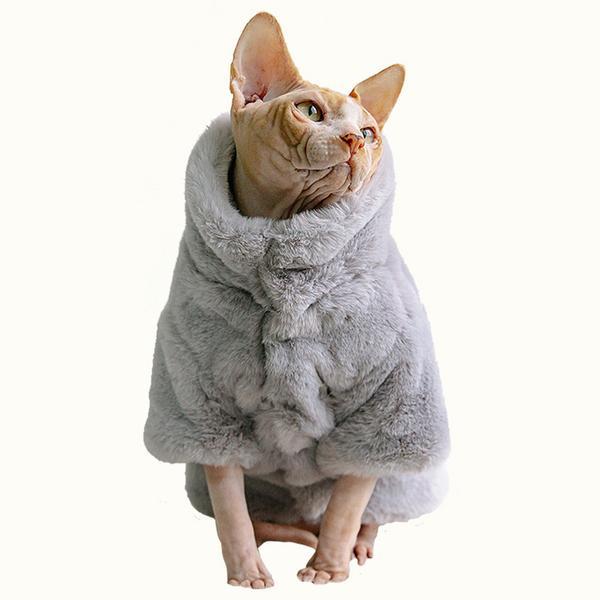 Faux Fur Pet Coat with Cotton Lining