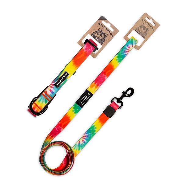 Tie Dye Waterproof Leash and Collar Bundle