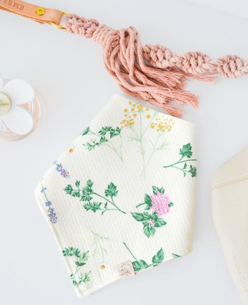Double Sided Herbal Floral Print Bandana