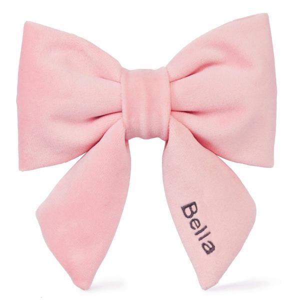 Blush Pink Velvet Lady Bow