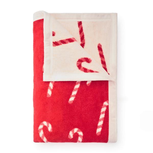 Red Candy Canes Blanket