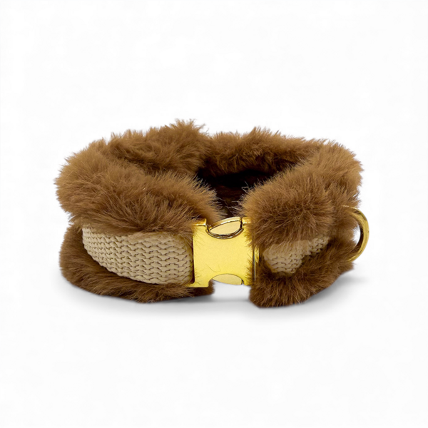 Fluffy Deluxe Collar Brown