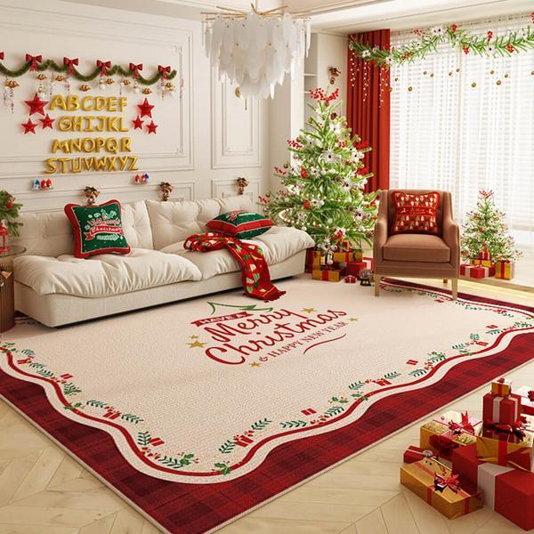 Merry Christmas Multi-Purpose Non-Slip Decorative Large Area Rug