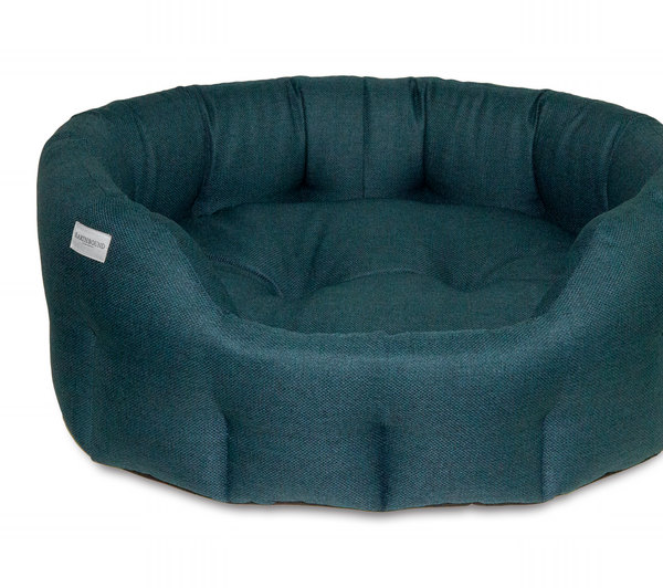 Round Morland Bed Breton Blue