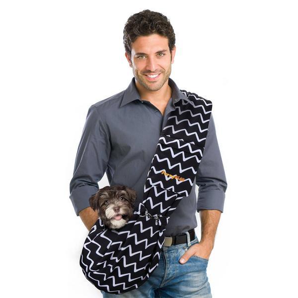 Adjustable Pocket Pet Sling - Chevron