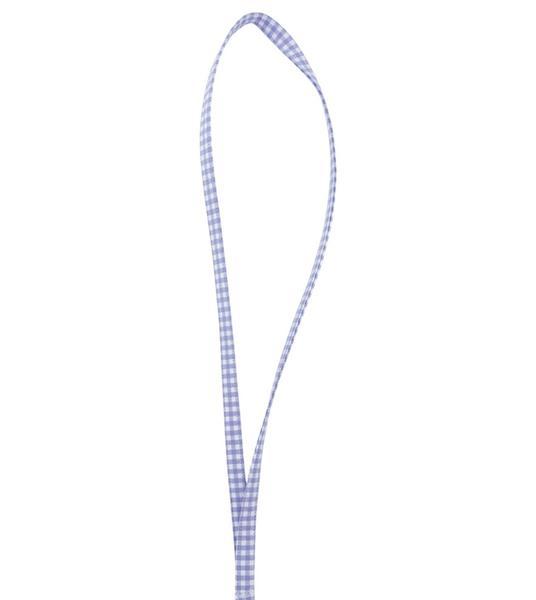 Purple Gingham Lanyard