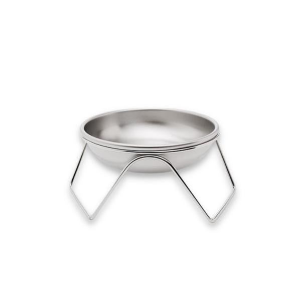 Stainless Steel Raised Pet Bowl with Stand