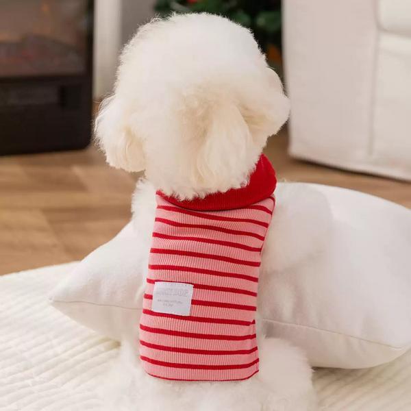 Lapel Collar Striped T Shirt