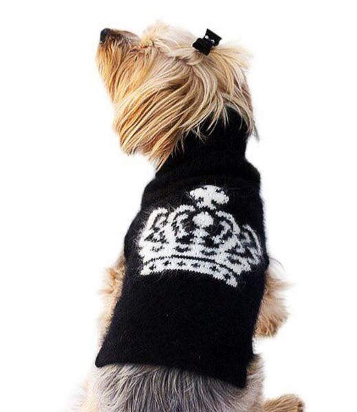 Crown Turtleneck With Rhinestones