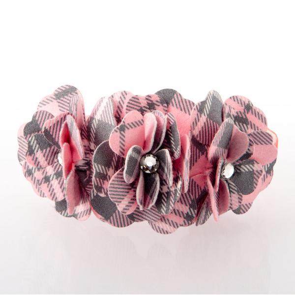 Pink Plaid Collar