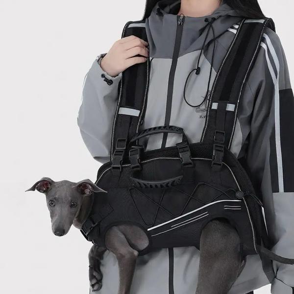 Spine-Friendly Horizontal Backpack Carrier With Adjustable Padded Straps Legs-Out Comfort