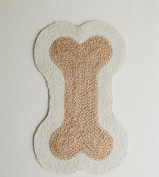 Jute Bone Shaped Area Rug