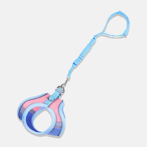Marshmallow Reflective Harness and Leash Set
