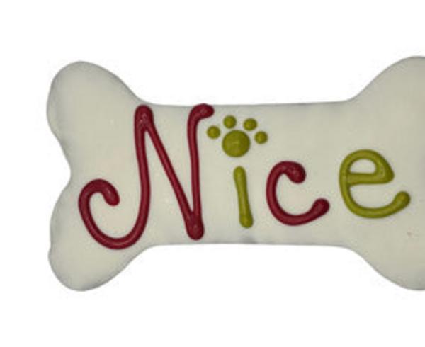 Hand Decorated Molasses Nice Bone Treat