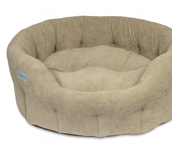 Round Devon Bed Seashell Taupe