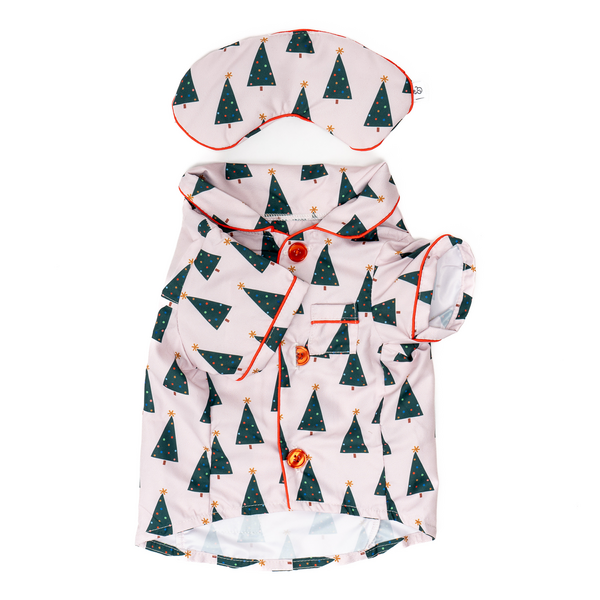 Oh Christmas Tree Holiday Pajamas with Matching Eye Pillow