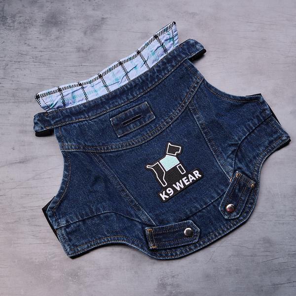 Classic Jean Denim Jacket with Tattersall Lining
