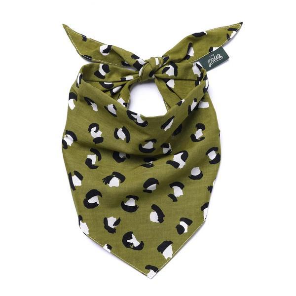 Olive Leopard Bandana