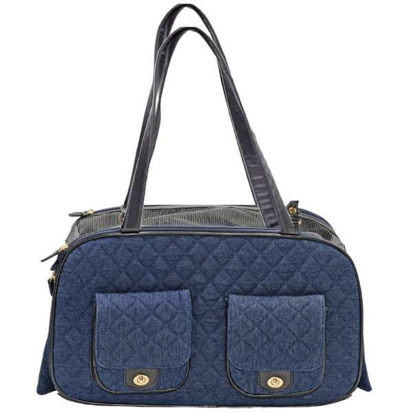 Quilted Denim Pet Carrier
