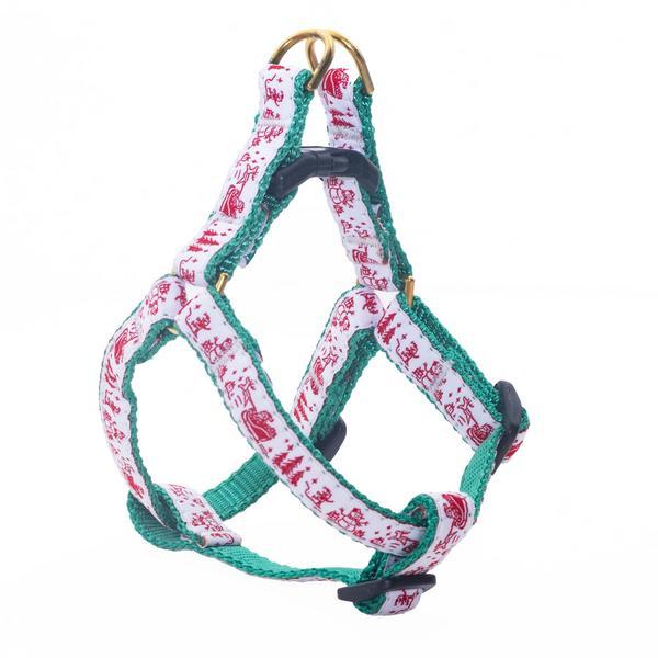 Christmas Toile Small Breed Harness