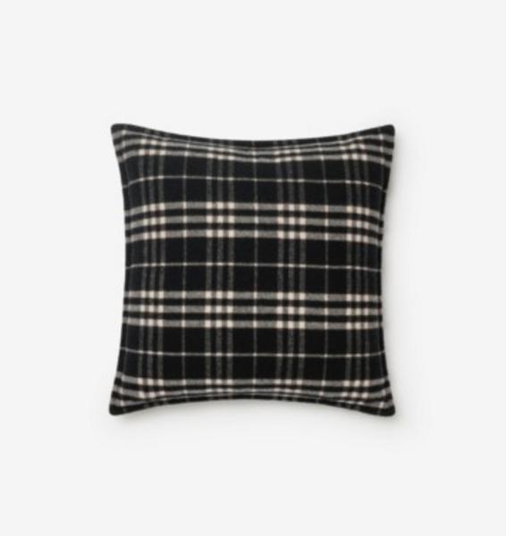 Check Wool Cashmere Cushion