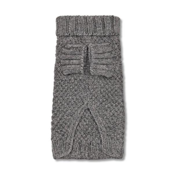 Bobble Grey Hand Knitted Wool Jumper