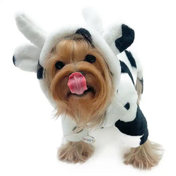 Ultra Plush Cow Hooded Pajamas