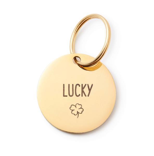 Circle Pet ID Tag Clover Icon