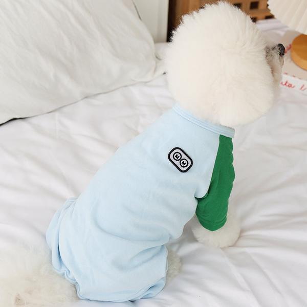 Robot Eyes Colorblocked Onesies Pet Pajamas
