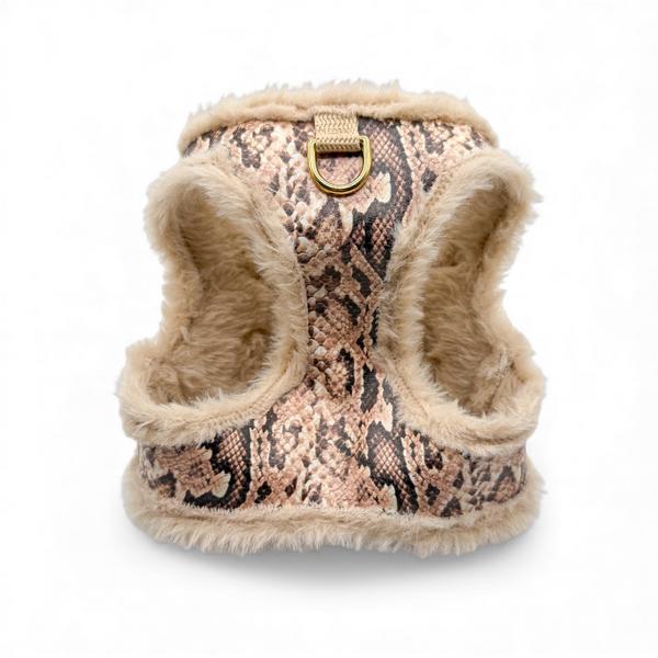 Soft Harness Snake Pattern Beige