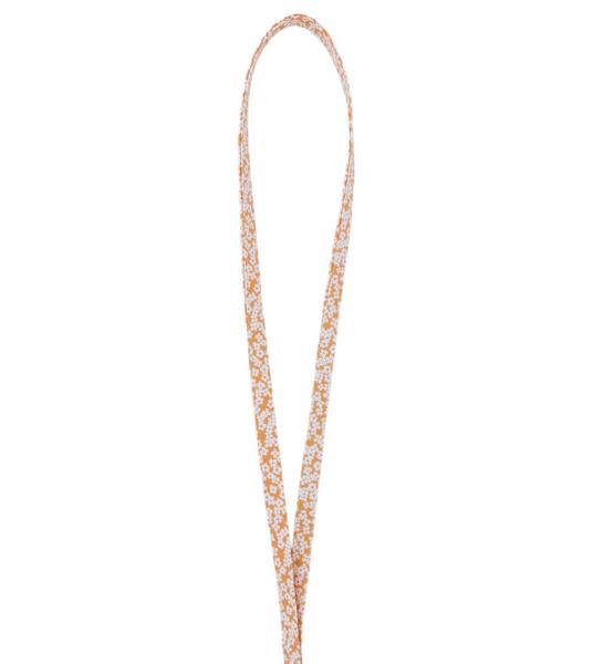 Orange Floral Lanyard