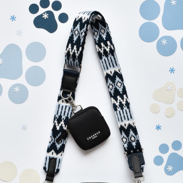 Knitted Chalet Pup Bag Strap
