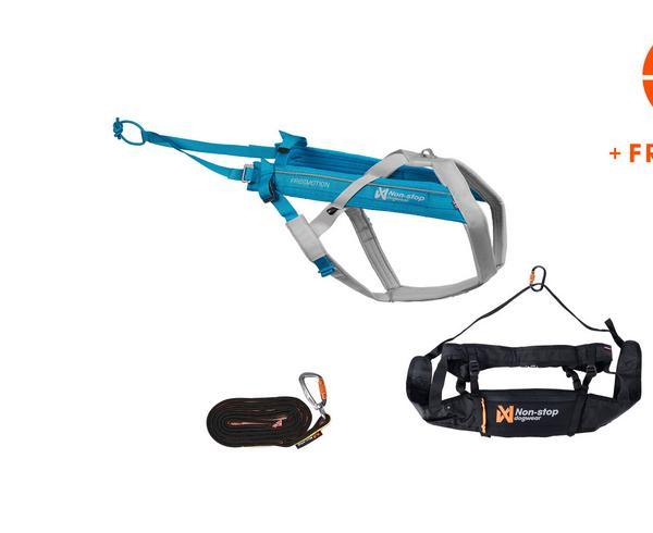 Canicross Running Harness Kit Blue Gray