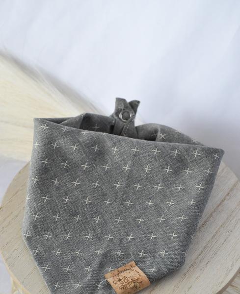 Double-Sided Woven Bandana With Embroidered Embellishments