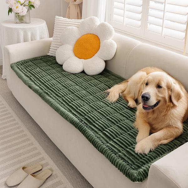 Ultra Soft Flannel Breathable Pet Mat Non-Slip Couch Cover