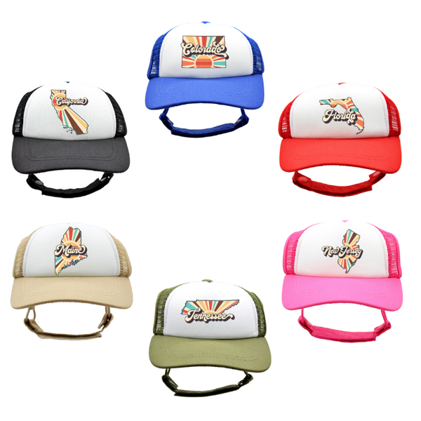 Vintage State Trucker Hat