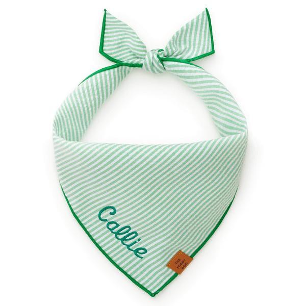 Green Seersucker Bandana