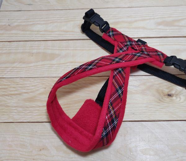 Adjustable Tartan Fleece Lined Harness