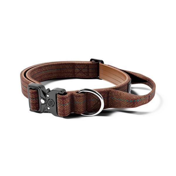 Tweed Combat Collar Classic Brown