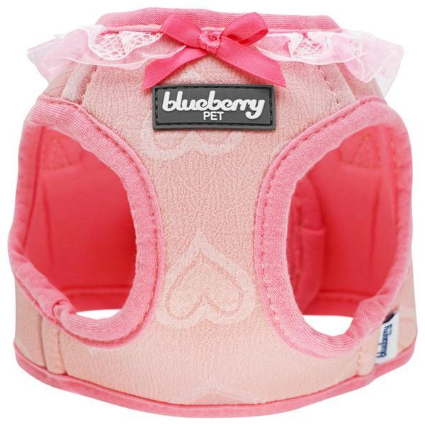 LoveSoft Ultra-Soft Embossed Heart Vest Harness Adjustable Breathable No-Pull Step-In Design