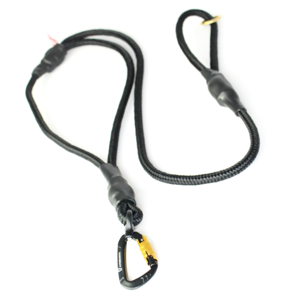 Trainer Leash with Secondary Handle and Auto Locking Carabiner Clip