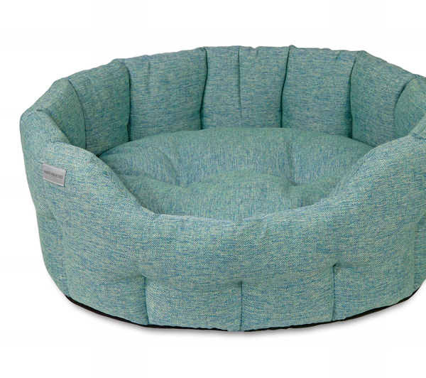 Round Marlow Bed Turquoise