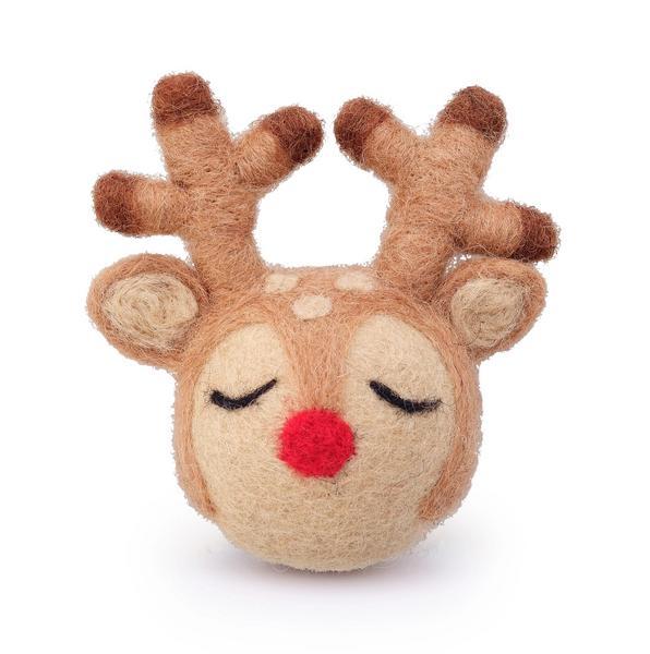 Reindeer Christmas Wool Cat Toy
