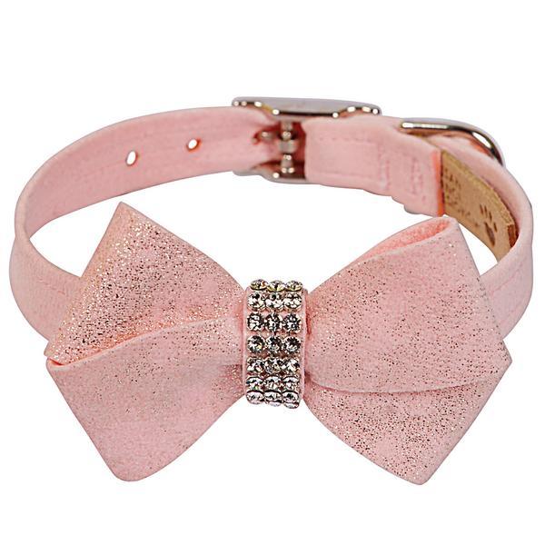 Pink Glitzerati Nouveau Bow Collar