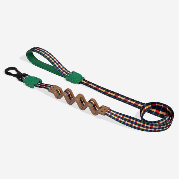 Shock Absorbing Plaid Leash