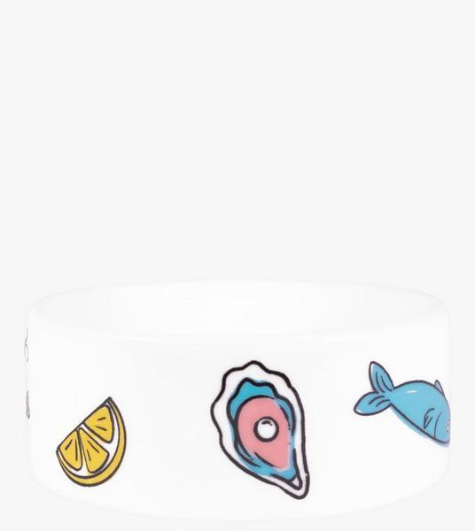 Seafood Toss Non-Slip Ceramic Bowl