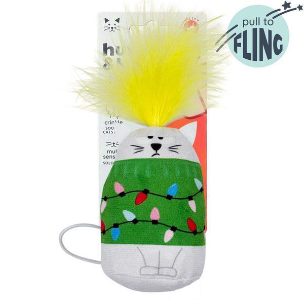 Christmas Kitty Flinger Toy