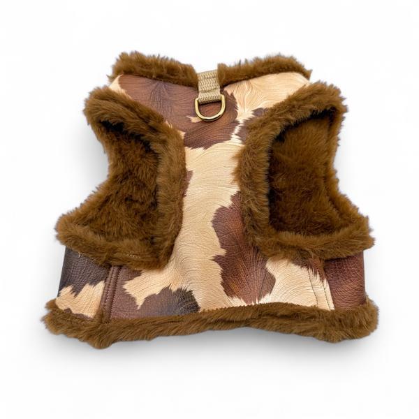 Soft Harness With Cowhide Pattern