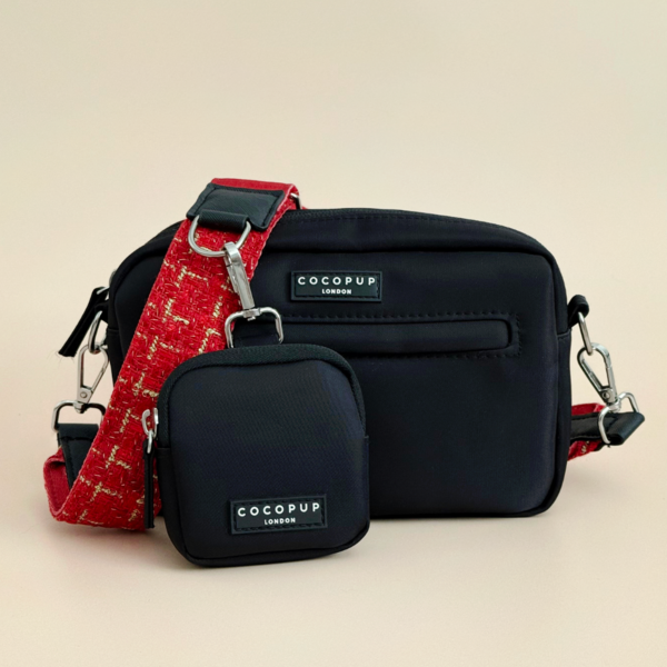 Walking Bag Bundle With Textured Tweed Strap