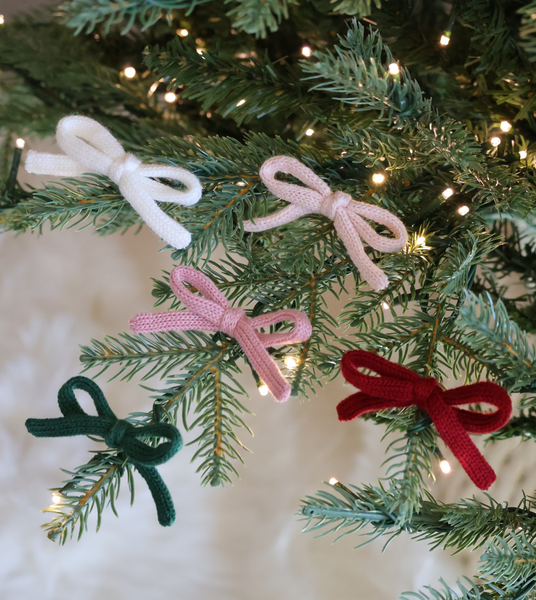 Holiday Knitted Pinwheel Bow